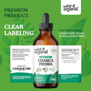 WILD & ORGANIC - Wild & Organic Stone Breaker Chanca Piedra Liquid Extract 4 Fl.Oz. - The Red Vitamin MX - Suplementos Alimenticios - {{ shop.shopifyCountryName }}