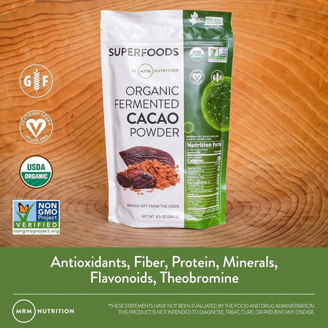 MRM - MRM Nutrition Organic Fermented Cacao Powder 240Gr. - The Red Vitamin MX - Suplementos Alimenticios - {{ shop.shopifyCountryName }}
