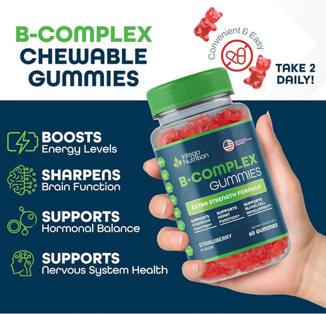 INTEGO NUTRITION - INTEGO NUTRITION Vitamin B Complex Gummies 60 Gomitas - The Red Vitamin MX - Suplementos Alimenticios - {{ shop.shopifyCountryName }}