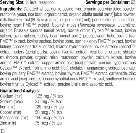 STANDARD PROCESS - Standard Process Inc. Canine Whole Body Support 25Gr. - The Red Vitamin MX - Multivitamínicos Para Perros - {{ shop.shopifyCountryName }}
