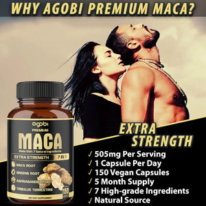 AGOBI - Agobi 7in1 Premium Maca Root 150 Capsulas - The Red Vitamin MX - Suplementos Alimenticios - {{ shop.shopifyCountryName }}