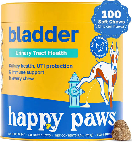 HAPPY PAWS - Happy Paws Bladder Support for Dogs 100 Masticables - The Red Vitamin MX - Salud De Tracto Urinario Para Perros - {{ shop.shopifyCountryName }}
