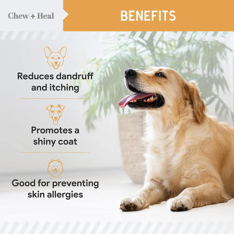 CHEW + HEAL - Chew + Heal Labs Wild Caught Omega 3 Fish Oil for Large Breed 180 Capsulas Blandas 2 Pack - The Red Vitamin MX - Aceite De Pescado Para Perros - {{ shop.shopifyCountryName }}