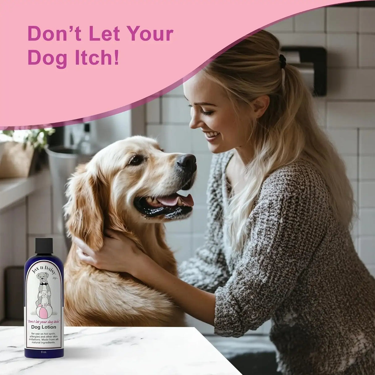 JAX N DAISY - Jax N Daisy Don t let Your Dog Itch Lotion Itch Relief for Dogs 8 Fl.Oz. - The Red Vitamin MX - Remedios Para La Picazón De Perros - {{ shop.shopifyCountryName }}
