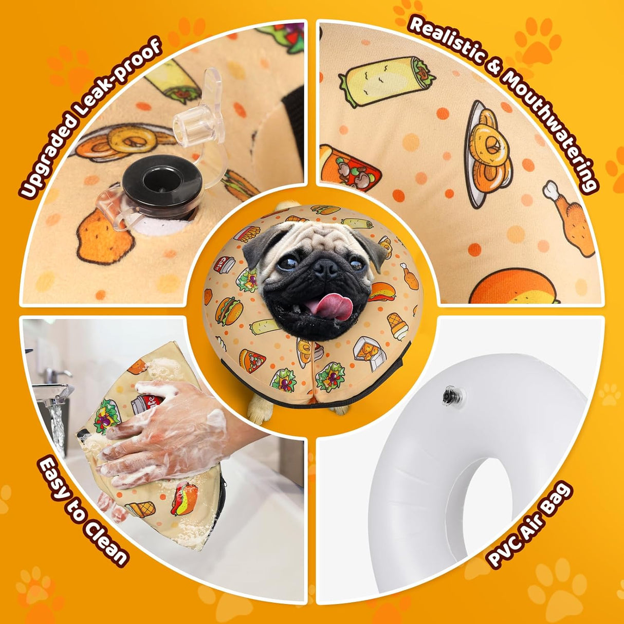 Grand Line Hamburger Inflatable Collar EXTRA LARGE