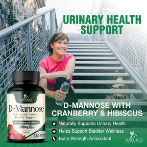 NATURE'S NUTRITION - Nature's Nutrition D-Mannose & Cranberry Extract 1350Mg. 120 Capsulas - The Red Vitamin MX - Suplementos Alimenticios - {{ shop.shopifyCountryName }}