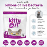 MUTTGUT KittyGut 3-in-1 Organic Cat Probiotics & Postbiotic Supplement Powder 60Gr.