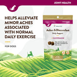 NaturVet Aches & Discomfort Dog Supplement Plus Glucosamine 30 Masticables