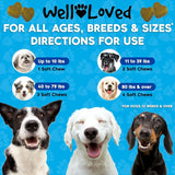 WELL LOVED - Well Loved Hip and Joint Chews with MSM 120 Masticables - The Red Vitamin MX - Cuidado De Cadera Y Articulaciones Para Perros - {{ shop.shopifyCountryName }}