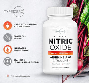 TYPE ZERO - Type Zero Nitric Oxide 6X Booster 150 Capsulas - The Red Vitamin MX - Suplementos Alimenticios - {{ shop.shopifyCountryName }}