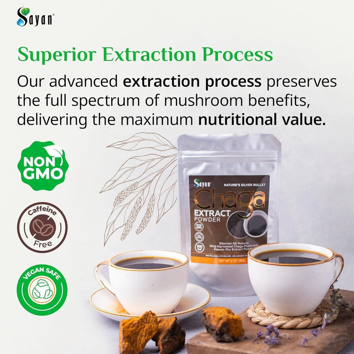 SAYAN - Sayan Chaga Mushroom Extract Powder 113Gr. - The Red Vitamin MX - Suplementos Alimenticios - {{ shop.shopifyCountryName }}