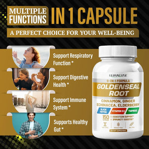 NURAFUSE - NURAFUSE Goldenseal Root 8-in-1 Formula 150 Capsulas - The Red Vitamin MX - Suplementos Alimenticios - {{ shop.shopifyCountryName }}