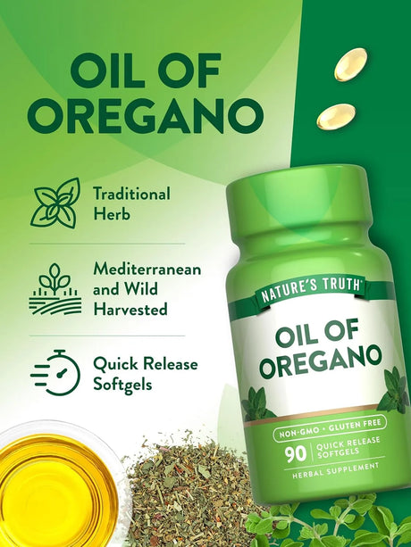 NATURE'S TRUTH - Nature's Truth Oregano Oil 4000Mg. 90 Capsulas Blandas - The Red Vitamin MX - Suplementos Alimenticios - {{ shop.shopifyCountryName }}
