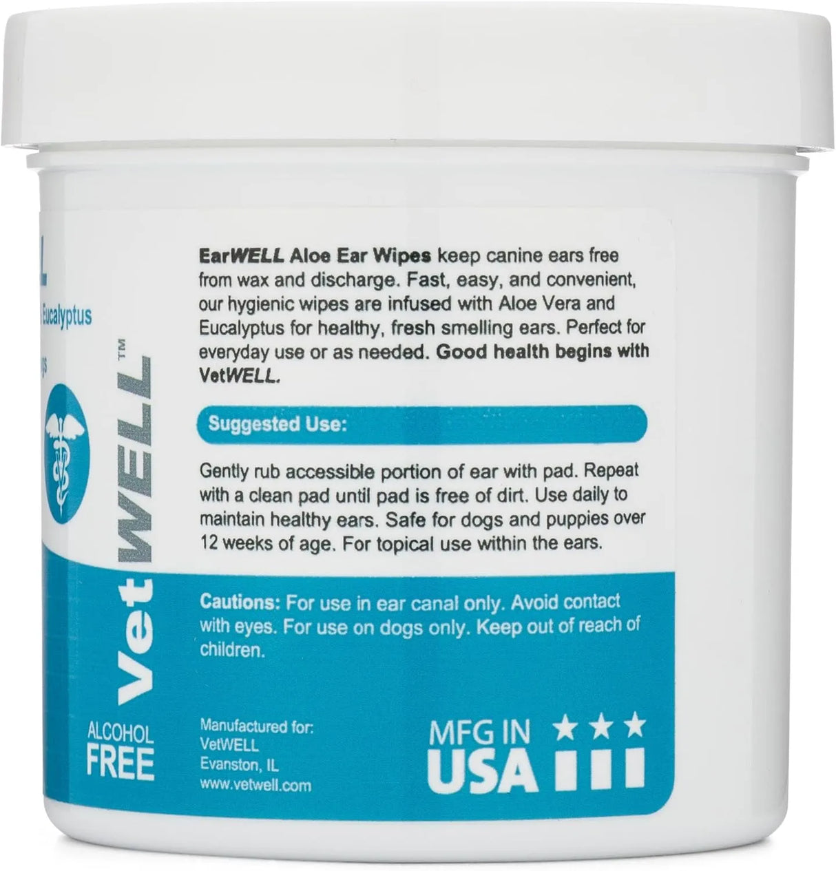 VETWELL - EarWELL by VetWELL Dog Ear Wipes 100 Toallitas - The Red Vitamin MX - Cuidado Del Oído De Perros - {{ shop.shopifyCountryName }}