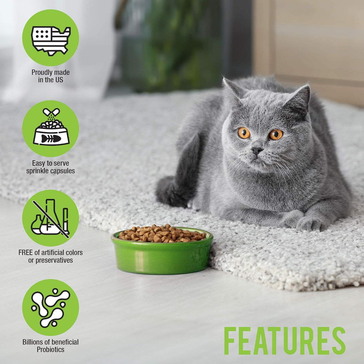 Skoon Probiotics Cat Supplement 60 Capsulas