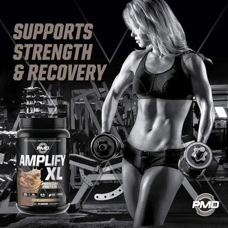 PMD SPORTS - PMD Sports Amplify XL Premium Whey Protein Toffee Macchiato 24 Servicios 934Gr. - The Red Vitamin MX - Suplementos Alimenticios - {{ shop.shopifyCountryName }}
