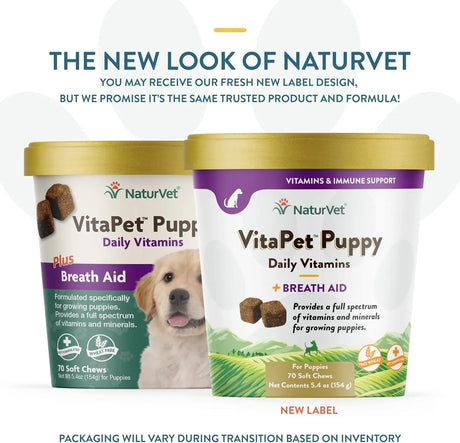 NATURVET - NaturVet VitaPet Puppy Daily Vitamins for Dogs 70 Masticables - The Red Vitamin MX - Multivitamínicos Para Perros - {{ shop.shopifyCountryName }}