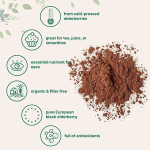 MICRO INGREDIENTS - Micro Ingredients Organic Elderberry Juice Powder 113Gr. - The Red Vitamin MX - Suplementos Alimenticios - {{ shop.shopifyCountryName }}