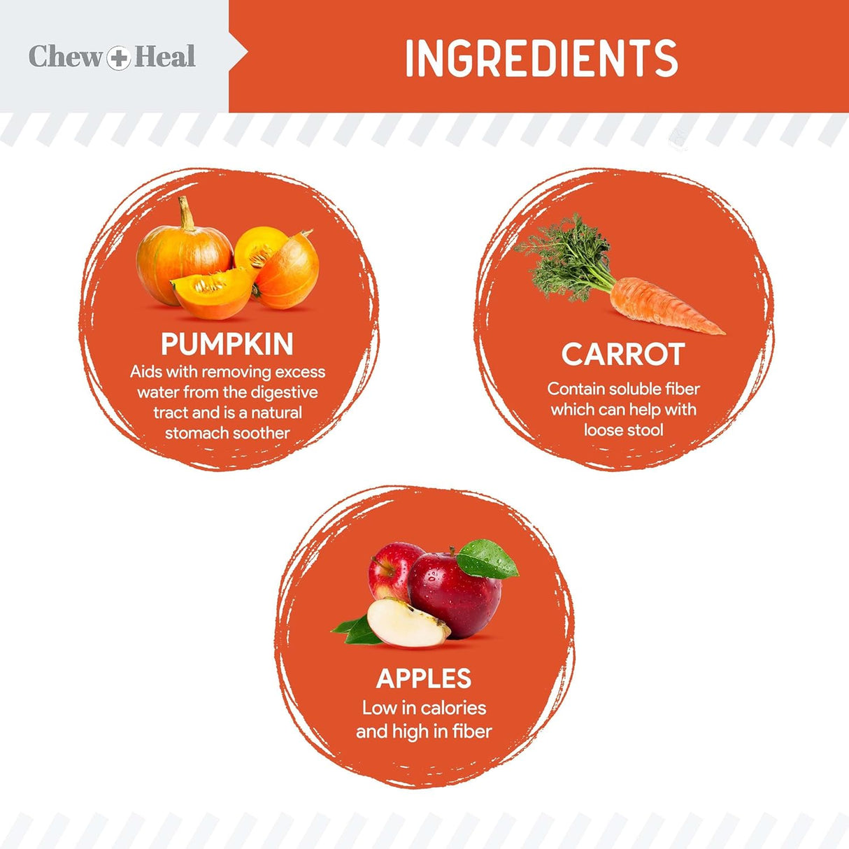 Chew + Heal Labs Organic Pumpkin Powder for Dogs 4 Oz.