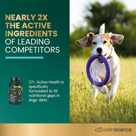VETRISCIENCE - VetriScience 27+ Active Health for Puppies and Adult Dogs 90 Tabletas - The Red Vitamin MX - Multivitamínicos Para Perros - {{ shop.shopifyCountryName }}