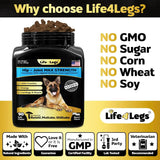 LIFE4LEGS - Life4Legs Soft Chews Hip and Joint Supplement for Dogs Bacon Flavor 30 Masticables - The Red Vitamin MX - Cuidado De Cadera Y Articulaciones Para Perros - {{ shop.shopifyCountryName }}