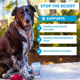 TRUSTWELL PAWMEDICA Dog Anal Gland Chews to Stop Scoot for Dogs 120 Masticables