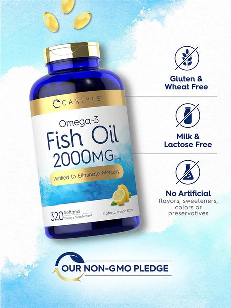 CARLYLE - Carlyle Fish Oil 2000Mg. 320 Capsulas Blandas - The Red Vitamin MX - Suplementos Alimenticios - {{ shop.shopifyCountryName }}