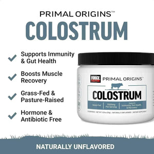 FORCE FACTOR - FORCE FACTOR Primal Origins Colostrum Unflavored 30 Servicios 93Gr. - The Red Vitamin MX - Suplementos Alimenticios - {{ shop.shopifyCountryName }}