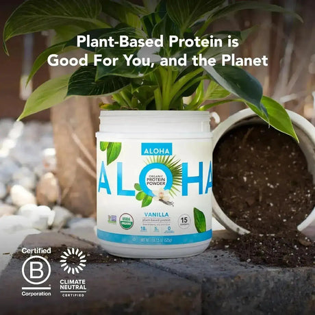 ALOHA - ALOHA Organic Plant Based Protein Powder Vanilla 15 Servicios 525Gr. - The Red Vitamin MX - Suplementos Alimenticios - {{ shop.shopifyCountryName }}