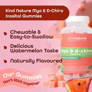 KIND NATURE - Kind Nature Myo-Inositol & D-Chiro Inositol Gummies 120 Gomitas - The Red Vitamin MX - Suplementos Alimenticios - {{ shop.shopifyCountryName }}