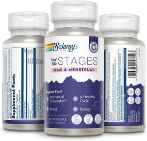 SOLARAY - SOLARAY PMS & Menstrual her life STAGES 24 Capsulas - The Red Vitamin MX - Suplementos Alimenticios - {{ shop.shopifyCountryName }}