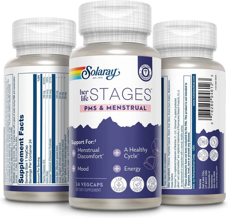 SOLARAY - SOLARAY PMS & Menstrual her life STAGES 24 Capsulas - The Red Vitamin MX - Suplementos Alimenticios - {{ shop.shopifyCountryName }}