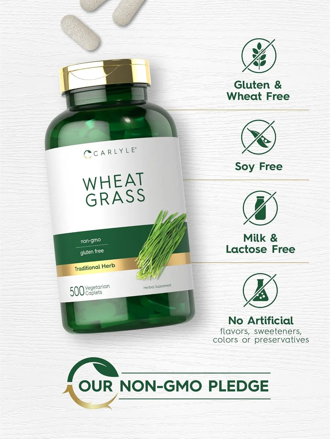 CARLYLE - Carlyle Wheat Grass 500 Tabletas - The Red Vitamin MX - Suplementos Alimenticios - {{ shop.shopifyCountryName }}