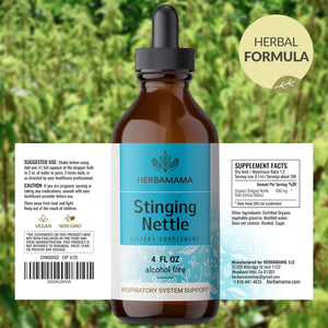 HERBAMAMA - HERBAMAMA Stinging Nettle Tincture 4 Fl.Oz. - The Red Vitamin MX - Suplementos Alimenticios - {{ shop.shopifyCountryName }}