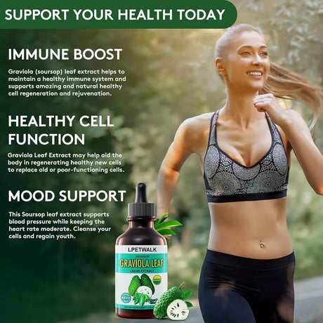 LPETWALK - LPETWALK Soursop Graviola Leaf Extract Liquid Drops 120Ml. - The Red Vitamin MX - Suplementos Alimenticios - {{ shop.shopifyCountryName }}