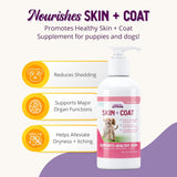 Health Extension Skin & Coat Supplement for Dogs 16 Oz.