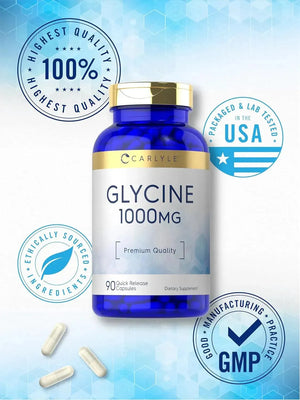 CARLYLE - Carlyle Glycine 1000Mg. 90 Capsulas - The Red Vitamin MX - Suplementos Alimenticios - {{ shop.shopifyCountryName }}