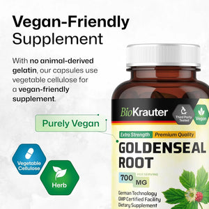 BIOKRAUTER - Bio Krauter Goldenseal Root 700Mg. 100 Capsulas - The Red Vitamin MX - Suplementos Alimenticios - {{ shop.shopifyCountryName }}