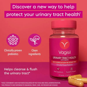 VAGISIL - Vagisil Urinary Tract Health 30 Capsulas - The Red Vitamin MX - Suplementos Alimenticios - {{ shop.shopifyCountryName }}