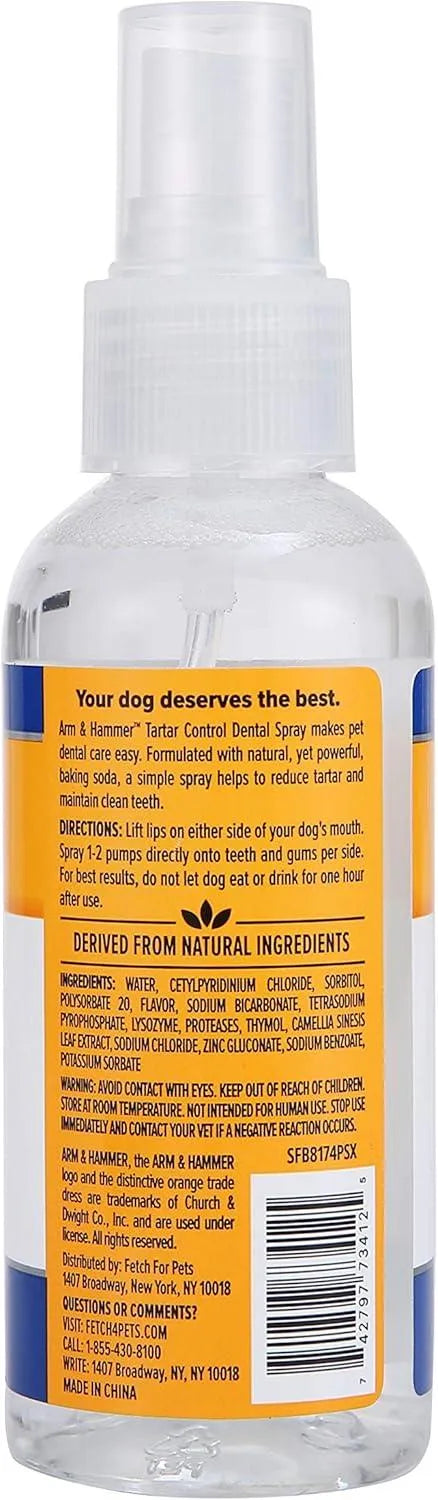 ARM & HAMMER - Arm & Hammer for Pets Tartar Control Dental Spray for Dogs 118Ml. - The Red Vitamin MX - Cuidado Dental Para Perros - {{ shop.shopifyCountryName }}