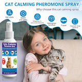 TKMTCNOP Cat Calming Pheromone Spray for Stress & Anxiety Relief 100Ml. 2 Pack