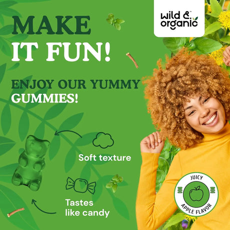 WILD & ORGANIC - Wild & Organic Adrenal Support Gummies 60 Gomitas - The Red Vitamin MX - Suplementos Alimenticios - {{ shop.shopifyCountryName }}