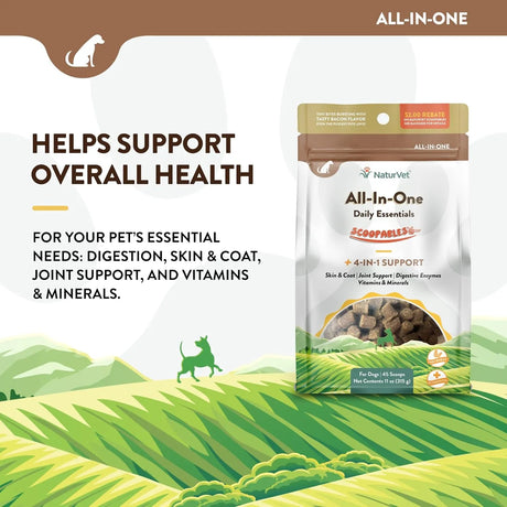 NATURVET - NaturVet Scoopables All-in-One Multivitamin for Dogs 45 Servicios 315Gr. - The Red Vitamin MX - Multivitamínicos Para Perros - {{ shop.shopifyCountryName }}
