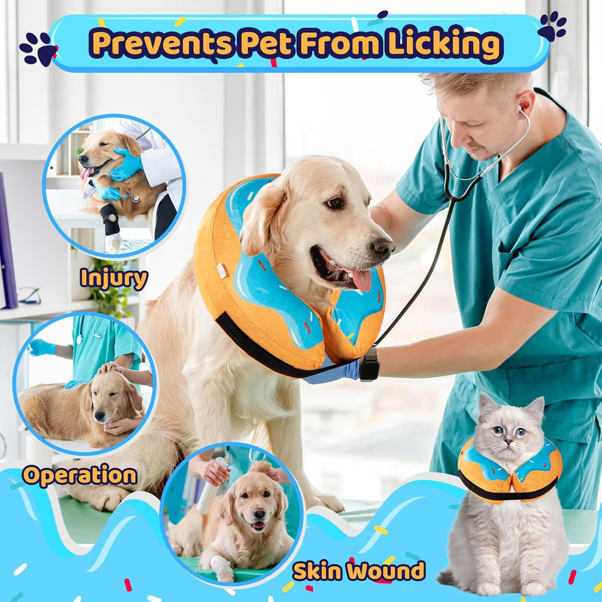 Grand Line Donut Inflatable Collar LARGE