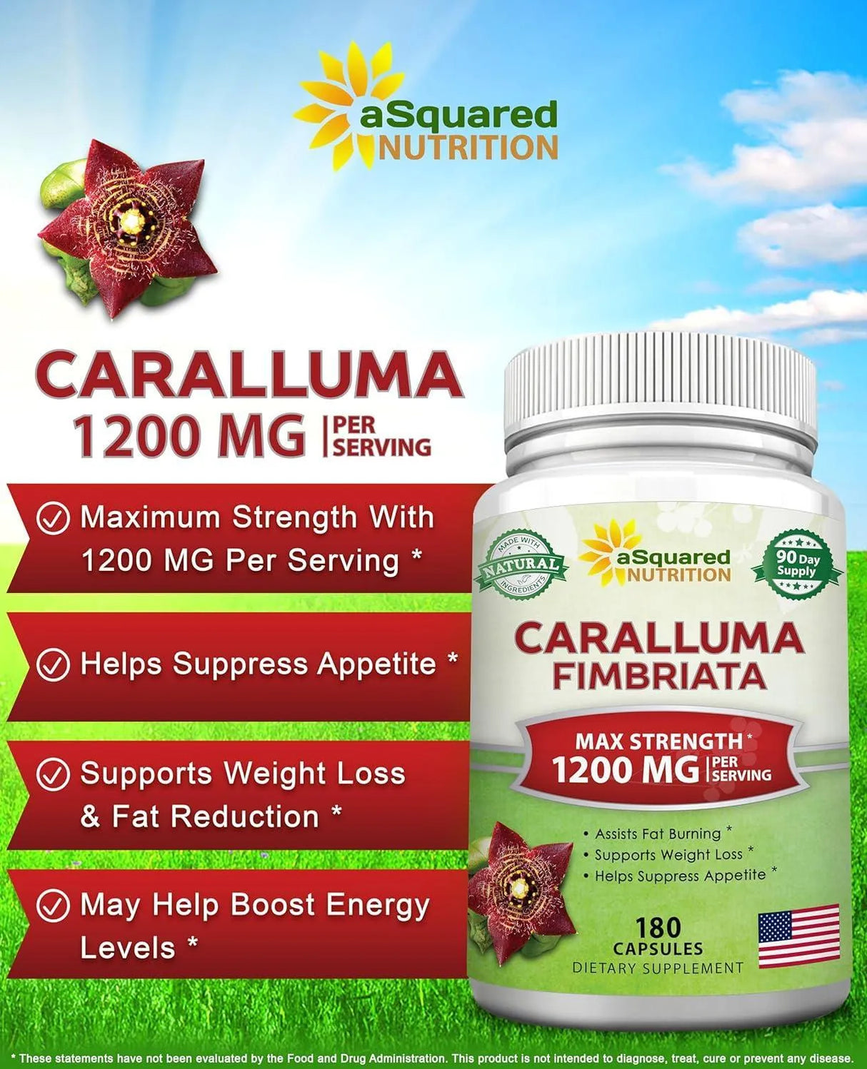 ASQUARED NUTRITION - aSquared Nutrition Caralluma Fimbriata 1200Mg. 180 Capsulas - The Red Vitamin MX - Suplementos Alimenticios - {{ shop.shopifyCountryName }}