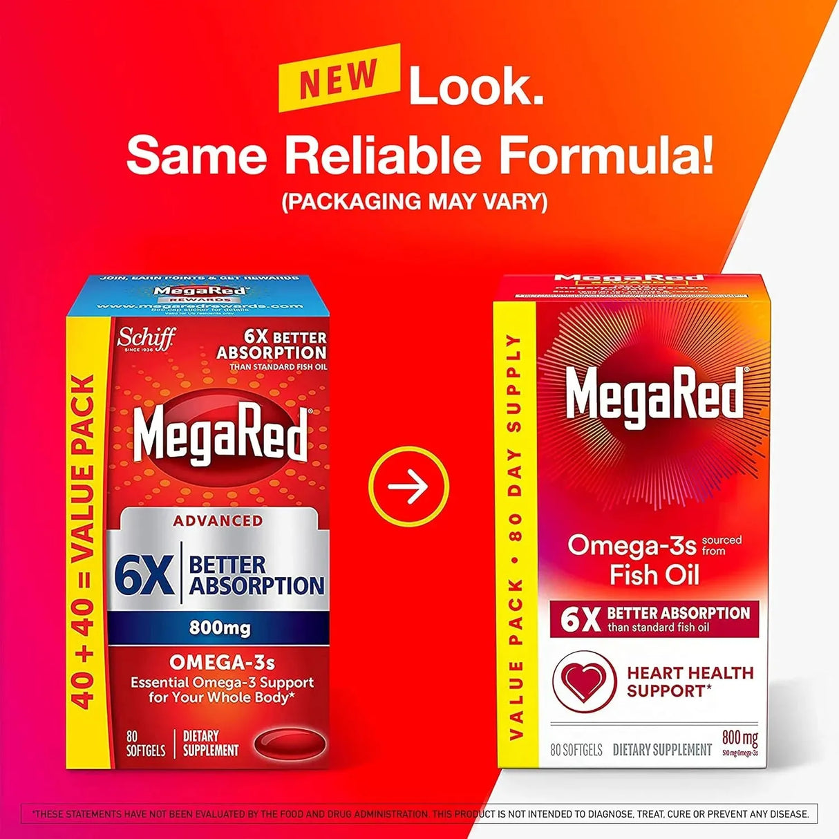 MEGARED - MegaRed Omega 3 Fish Oil 800Mg. 80 Capsulas Blandas - The Red Vitamin MX - Suplementos Alimenticios - {{ shop.shopifyCountryName }}