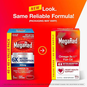 MEGARED - MegaRed Omega 3 Fish Oil 800Mg. 80 Capsulas Blandas - The Red Vitamin MX - Suplementos Alimenticios - {{ shop.shopifyCountryName }}