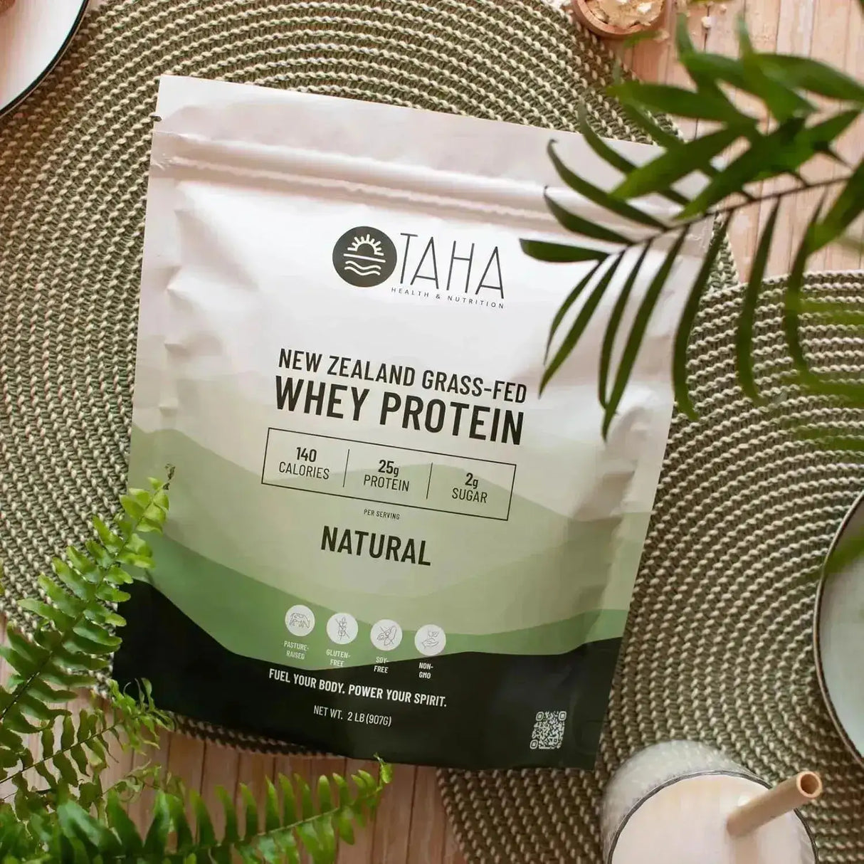 TAHA - Taha New Zealand Grass-Fed Whey Protein Concentrate Powder Natural 907Gr. - The Red Vitamin MX - Suplementos Alimenticios - {{ shop.shopifyCountryName }}