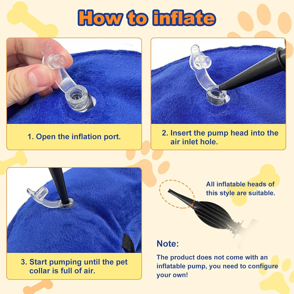 Uaidie Dog Cone Collar with Enhanced Anti-Licking BLUE MEDIUM