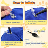Uaidie Dog Cone Collar with Enhanced Anti-Licking BLUE MEDIUM